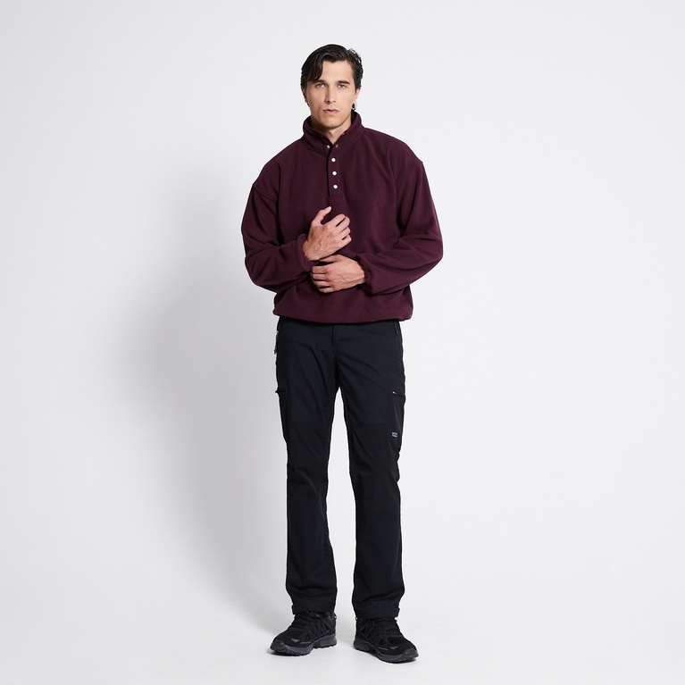 Fleece sweater "Fleece" Aubergine